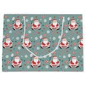 Tennis Christmas Holiday Large Gift Bag ラージペーパーバッグ (正面)