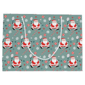 Tennis Christmas Holiday Large Gift Bag ラージペーパーバッグ (裏面)