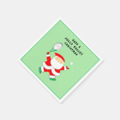 Tennis Christmas Holiday Party スタンダードカクテルナプキン (角)