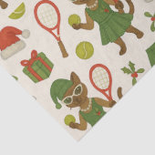 Tennis Christmas themed fir Siamese cat Lovers 薄葉紙 (詳細)