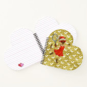 Tennis Christmas themed for Cat Lovers  ノートブック (内部)