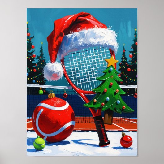 Tennis Christmas Themed for Player  ポスター (正面)