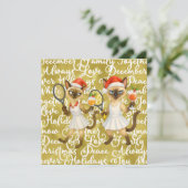 Tennis Christmas themed for player who loves cat シーズンカード (スタンド正面)