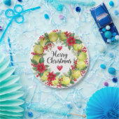 Tennis Christmas-Themed Wreath Collection ペーパープレート (パーティー)