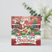 Tennis Christmas with Sabta and tennis ball  シーズンカード (スタンド正面)