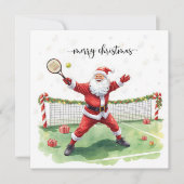 Tennis Christmas with Santa Claus シーズンカード (正面)