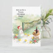 Tennis Christmas with Snowman  招待状 (スタンド正面)