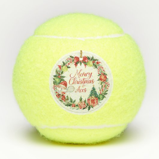 Tennis Christmas with tennis ball テニスボール (正面)