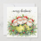 Tennis Christmas with tennis themed  シーズンカード (正面)