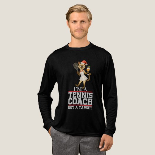 Tennis coach christmas themed for car lovers トライブレンドＴシャツ (正面全体)