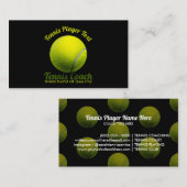 Tennis Coach Illustration for Clubs and Lessons 名刺 (正面/裏面)