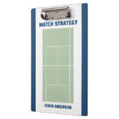 Tennis Coach Name Tactical Court Match Strategy クリップボード (左)