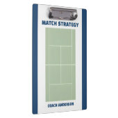 Tennis Coach Name Tactical Court Match Strategy クリップボード (右)