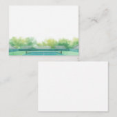 Tennis Court watercolor ノートカード (正面/裏面)