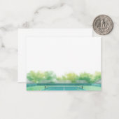 Tennis Court watercolor ノートカード (正面/裏面インサイチュ)