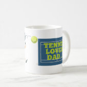 Tennis Dad champion mug コーヒーマグカップ (正面右)