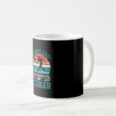 Tennis Dad Retro Sunset コーヒーマグカップ (正面右)