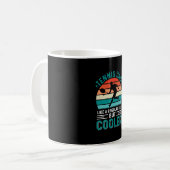 Tennis Dad Retro Sunset コーヒーマグカップ (正面左)