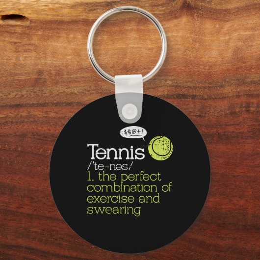 Tennis Definition キーホルダー (正面)