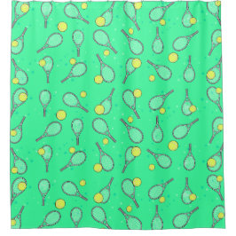 Tennis Design シャワーカーテン