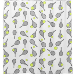 Tennis Design シャワーカーテン