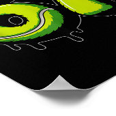 Tennis Drip Number 67 Or 67th Birthday Six Seven  ポスター (角)