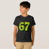 Tennis Drip Number 67 Or 67th Birthday Six Seven  Tシャツ (正面フル)
