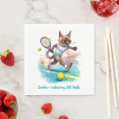 Tennis Funny Saying for Cat Lovers スタンダードランチョンナプキン (インサイチュ)