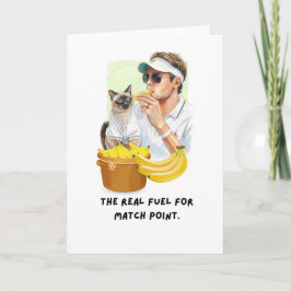 Tennis Funny Saying for cat Lovers Greeting card カード