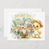 TENNIS Get well soon for Duck Lover ポストカード (正面/裏面)