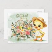 TENNIS Get well soon for Duck Lover  ポストカード (正面/裏面)