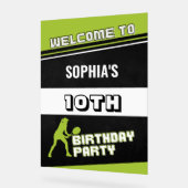 Tennis Girl Player Birthday  アクリルサイン (傾斜)