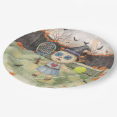 Tennis Halloween for Tennis Player  ペーパープレート (アングル)