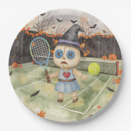 Tennis Halloween for Tennis Player  ペーパープレート