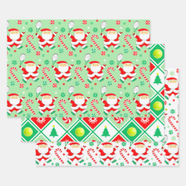 Tennis Holiday Gift ラッピングペーパーシート