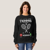 Tennis Is Calling I Must Go Squash Hobby Tennis スウェットシャツ (正面フル)