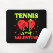 Tennis Is My Valentine Cool Srt Motivation Player  マウスパッド (マウス)
