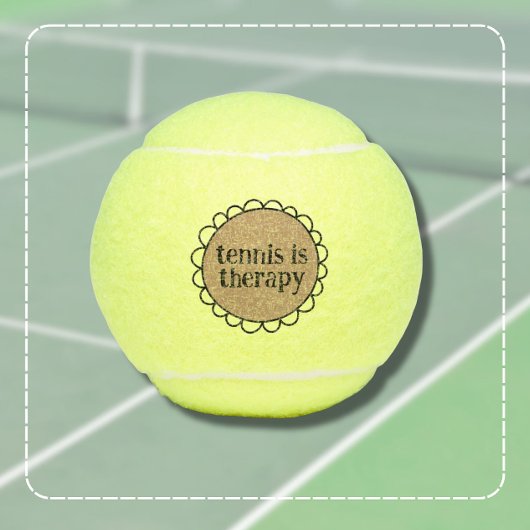 Tennis Is Therapy Gift Tennis Ball テニスボール