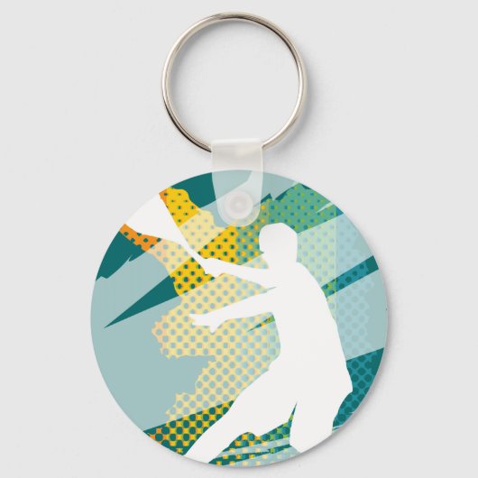 Tennis key chain and keychains キーホルダー (正面)