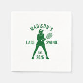 Tennis Last Swing Before the Ring Bachelorette スタンダードカクテルナプキン (正面)