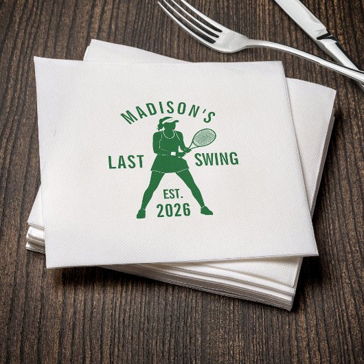 Tennis Last Swing Before the Ring Bachelorette スタンダードカクテルナプキン