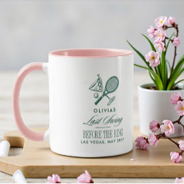 Tennis Last Swing Before The Ring Bachelorette マグカップ