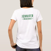 Tennis Last Swing Before the Ring Bachelorette Tシャツ (裏面)