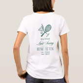 Tennis Last Swing Before The Ring Bachelorette Tシャツ (裏面)