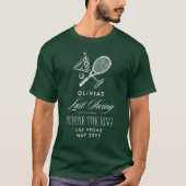 Tennis Last Swing Before The Ring Bachelorette Tシャツ (正面)