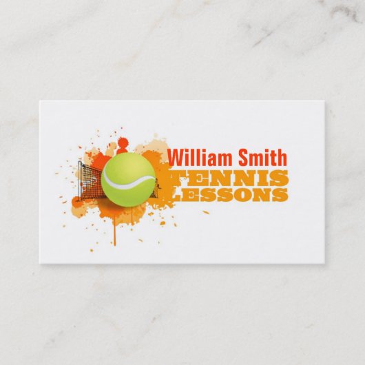 Tennis Lessons 名刺 (正面)