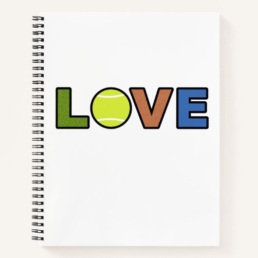 Tennis Love ノートブック (正面)