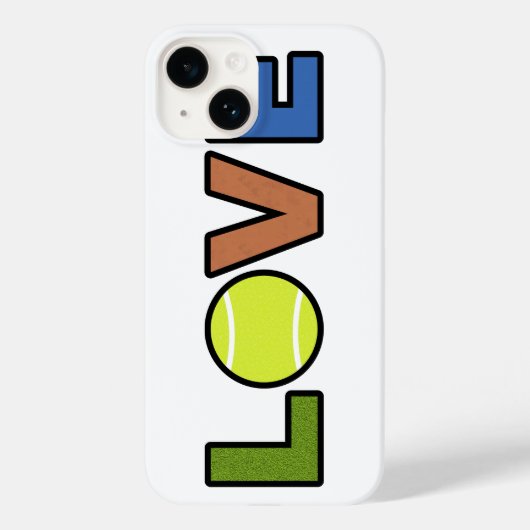 Tennis Love Phone Case Case-Mate iPhoneケース (裏面)