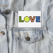 Tennis Love Rectangular Button 缶バッジ (インサイチュ)