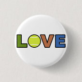 Tennis Love Round Button 缶バッジ (正面)
